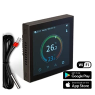 WENTOREX Control FE-1 WiFi érintőképernyős szobatermosztát padlóhőmérséklet érzékelővel elektromos padlófűtéshez (16A)