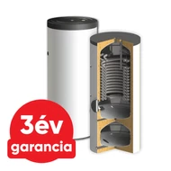 SUNSYSTEM SWPH 250/60 kombinált használati meleg víz és puffer tartály hőszivattyúhoz - extra méretű hőcserélővel