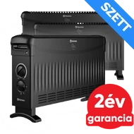 Thermex elektromos fűtőpanel, konvektor manuális hőfokszabályzóval 2000 W fekete - 3 db szett