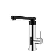 Wentorex BICOLOR 33 INOX rozsdamentes, átfolyós elektromos vízmelegítő csaptelep (3,3 kW / fekete - inox)
