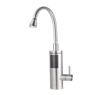 Wentorex RUBINETTO 33 INOX rozsdamentes, átfolyós elektromos vízmelegítő csaptelep (3,3 kW / flexibilis / inox)