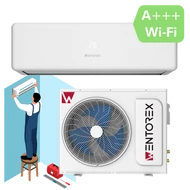 WENTOREX Colorado 18 WiFi oldalfali split hűtő-fűtő klíma csepptálca fűtéssel, telepítéssel (R32 - 5,2 kW)