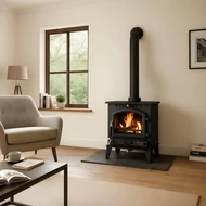 Klasszikus, szabadon álló öntöttvas tüzelésű kályha / WENTOREX Novara 8 kW