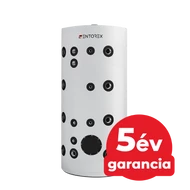 padlón álló rozsdamentes hűtési-fűtési puffer tartály hőszivattyúhoz, 3 kW, beépített hőcserélővel / 200 liter