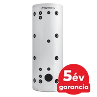 padlón álló rozsdamentes hűtési-fűtési puffer tartály hőszivattyúhoz, 3 kW, beépített hőcserélővel / 500 liter