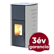 WENTOREX Como PS-H 18 vízteres pellet kályha (18 kW / szürke)