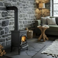 Klasszikus, szabadon álló öntöttvas tüzelésű kályha / WENTOREX Bergamo 5 kW