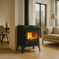 Klasszikus, szabadon álló öntöttvas tüzelésű kályha / WENTOREX Bolzano 14 kW