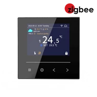 WENTOREX Control FW-2 ZigBee érintőképernyős szobatermosztát központi fűtéshez, padlóhőmérséklet szenzorral (3A)