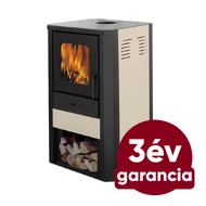 Falcon MONZA Comodo Central W27 vízteres fatüzelésű kályha  (27 kW - krém)