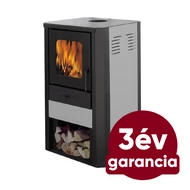 Falcon MONZA Comodo Central W27 vízteres fatüzelésű kályha  (27 kW - szürke)