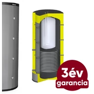 Centrometal CAS-BS 503 fűtési puffer tartály hőszigeteléssel, rozsdamentes HMV tartállyal és hőcserélővel (465 liter)