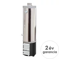 MSS FM INOX 120 fatüzelésű acél vízmelegítő - 120 literes rozsdamentes tartállyal / 7,5 kW-os tűztérrel