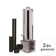 MSS INOX fatüzelésű vízmelegítő 70 liter bojler + 3 db füstcső szett