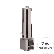 MSS FM INOX 90 fatüzelésű acél vízmelegítő - 90 literes rozsdamentes tartállyal / 5,5 kW-os tűztérrel