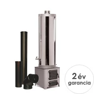 MSS INOX fatüzelésű vízmelegítő 90 liter bojler + 3 db füstcső szett