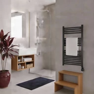 WENTOREX Tolla Electric 400 Watt elektromos törölközőszárító radiátor (fekete - 500 mm)
