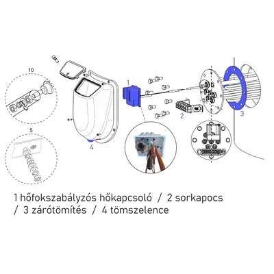 Kép 6/7 - ELDOM BCE - EWH 1000 padlón álló elektromos vízmelegítő (961 liter / 12 kW / 1010 mm Ø)