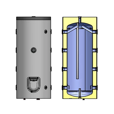 Kép 9/9 - ELDOM BCE - EWH 300 padlón álló elektromos vízmelegítő (272 liter / 6 kW / 670 mm Ø)