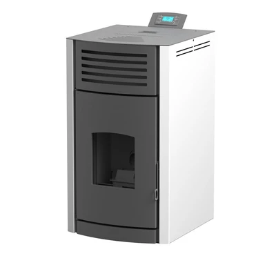 Kép 2/6 - RUBYNOR ONYX HYDRO 12 vízteres agri pellet tüzelésű kályha (12,2 kW - fehér)