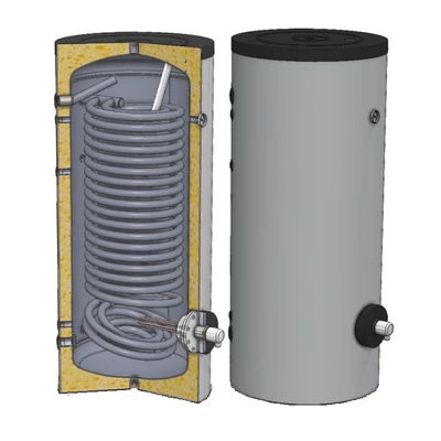 Kép 3/4 - Sunsystem SWP N 2L 150 indirekt használati meleg víz tartály 1 extra méretű hőcserélővel (141 liter)