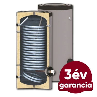 Kép 1/4 - SUNSYSTEM SWP N 200 indirekt használati meleg víz tartály hőszivattyúhoz (200 liter) - 1 hőcserélővel