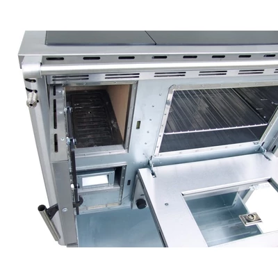 Kép 8/14 - SENKO SG-75 fatüzelésű sparherd, tűzhely beépített sütővel (8,1 kW / Krém)
