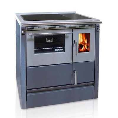 Kép 5/14 - SENKO SG-75 fatüzelésű sparherd, tűzhely beépített sütővel (8,1 kW / Krém)