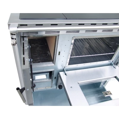 Kép 8/14 - SENKO SG-90 fatüzelésű sparherd, tűzhely beépített sütővel (8,6 kW / Krém)