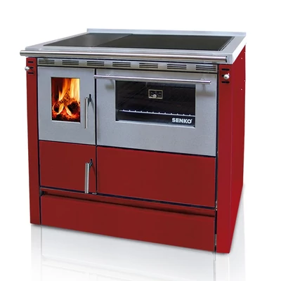 Kép 3/14 - SENKO SG-90 fatüzelésű sparherd, tűzhely beépített sütővel (8,6 kW / Krém)