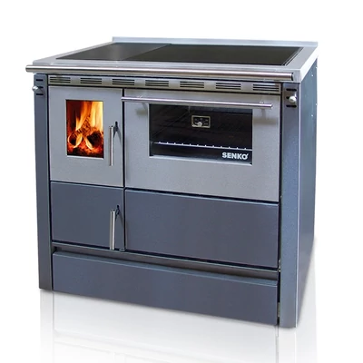 Kép 5/14 - SENKO SG-90 fatüzelésű sparherd, tűzhely beépített sütővel (8,6 kW / Krém)