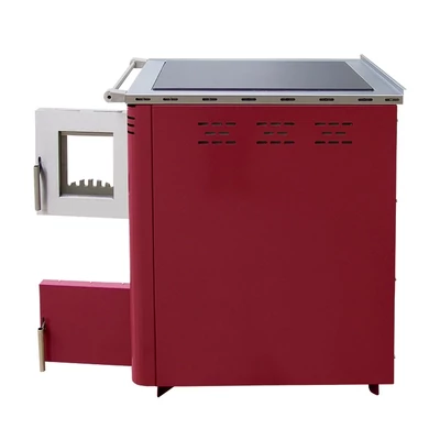 Kép 8/15 - SENKO C-30 vízteres fatüzelésű sparherd kazán, tűzhely (35 kW / Krém)