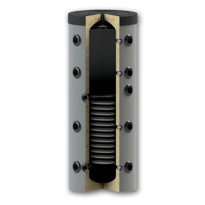 Kép 3/4 - Sunsystem PS1 150 fűtési puffer tartály 1 db hőcserélővel, szigeteléssel (142 liter)