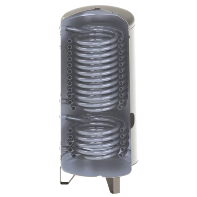 Kép 3/7 - SUNSYSTEM SWP 2N 400 indirekt használati meleg víz tartály hőszivattyúhoz (400 liter) - 2 hőcserélővel