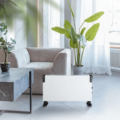 Kép 2/10 - THERMEX CADORNA 2000 elektromos fűtőpanel lábon álló kialakítással - 2 db-os szett (2 kW / fehér)