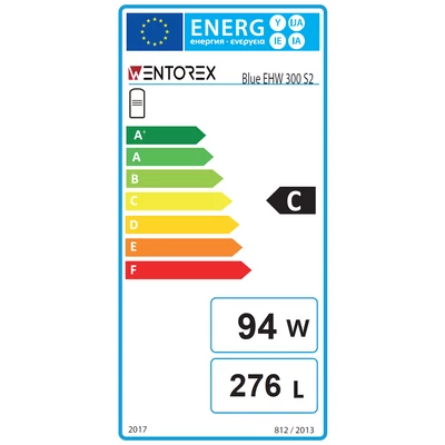 Kép 4/10 - Értékcsökkent WENTOREX Blue EHW 300 S2 indirekt használati meleg víz tartály 2 hőcserélővel (300 liter)