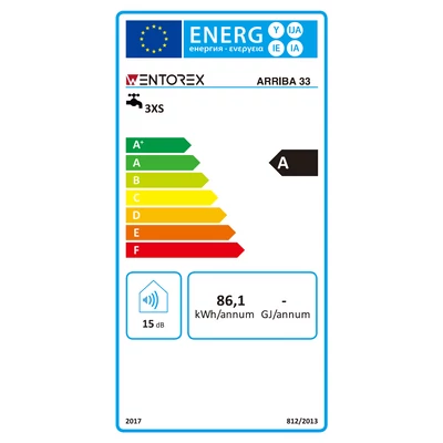 Kép 2/3 - Wentorex ARRIBA 33 INOX - energiacímke