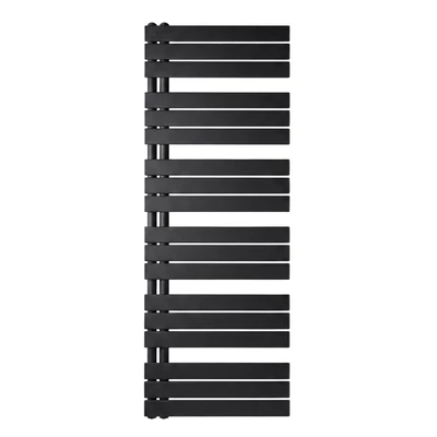 Kép 2/5 - WENTOREX Asymmetric Central 600/1640 vízteres, törölközőszárító radiátor (fekete - 600 mm)
