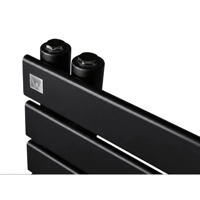 Kép 4/5 - WENTOREX Asymmetric Central 500/1200 vízteres, törölközőszárító radiátor (fekete - 500 mm)