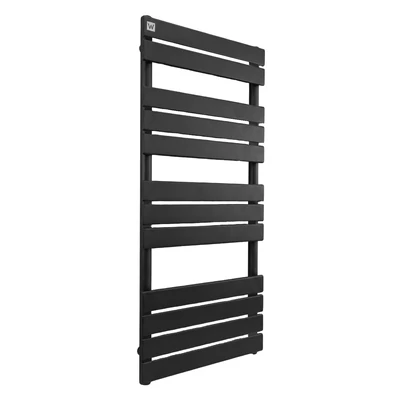 Kép 3/6 - WENTOREX Piatto Central 500/1200 vízteres, törölközőszárító radiátor (matt fekete - 500 mm)