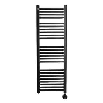 Kép 3/7 - WENTOREX Stretto Electric 500 Watt elektromos törölközőszárító radiátor (matt fekete - 400 mm)