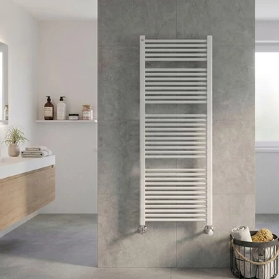 Kép 2/5 - WENTOREX Tolla Central 600/1800 vízteres, törölközőszárító radiátor (fehér - 600 mm)