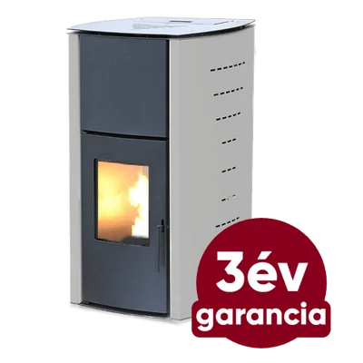 Kép 1/10 - WENTOREX Garlate PS-H 13 vízteres pellet kályha (13 kW / szürke)