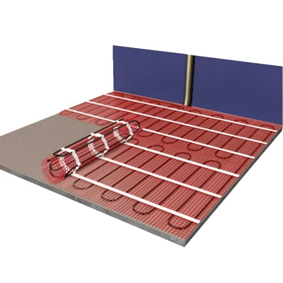 Kép 5/17 - Wentorex U-HEAT Mat elektromos fűtőszőnyeg hidegburkolathoz 2 m2 / 300 Watt - padlófűtés 150 W/m2