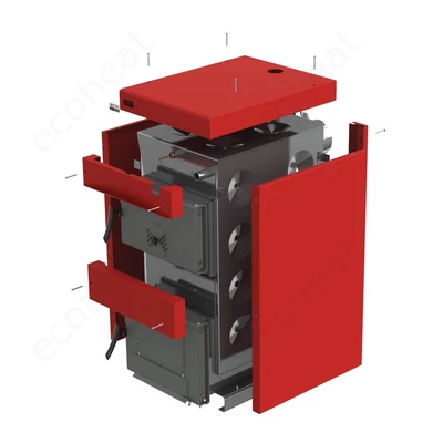 Kép 6/7 - Burnit NWB MAX 25 kazántest pellet kazánhoz (25 kW)