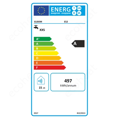 Kép 8/8 - ELDOM E52 konyhai elektromos átfolyós vízmelegítő egykaros csapteleppel (5 kW)