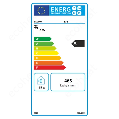 Kép 3/7 - ELDOM E32 konyhai átfolyós elektromos vízmelegítő (3,3 kW)