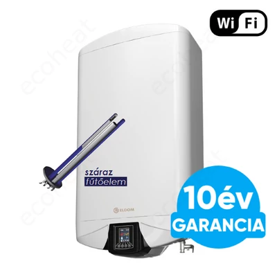 Kép 1/9 - ELDOM Galant SD-60 Smart WiFi villanybojler lapos kialakítással, száraz fűtőbetéttel (50 liter / 3 kW / 279 mm)