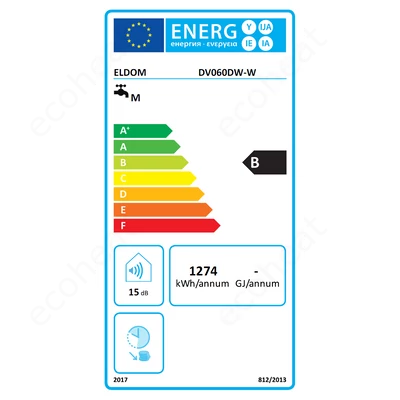 Kép 3/9 - ELDOM Galant SD-60 Smart WiFi - energiacímke