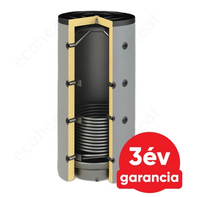 Kép 1/5 - Sunsystem PBM R1 300 fűtési puffer tartály 1 db hőcserélővel - szigeteléssel, 90°-os csonkozással (278 liter)